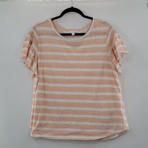 3For$20  LC Lauren Conrad top Peach &Cream size L